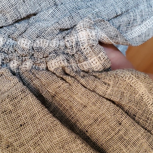 NWOT Shawl collar open jacket 3/4 sleeves. Matching wide pants with ruched sides - Picture 2 of 4